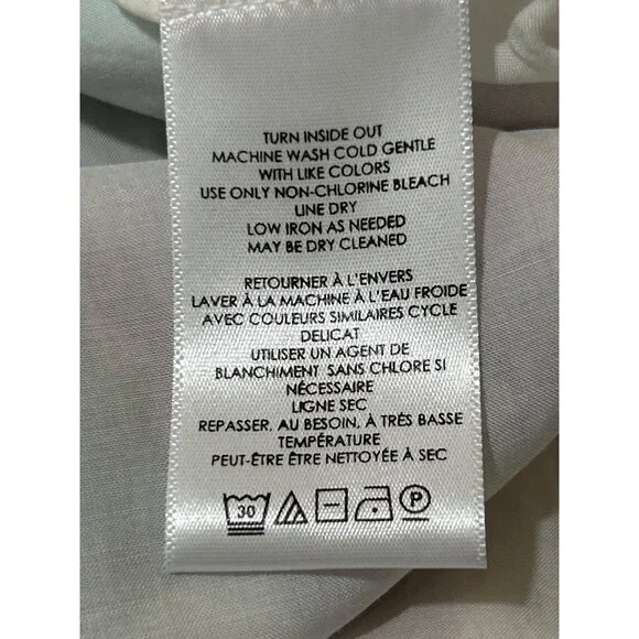 Maeve Anthropologie Women Size 0 Dress Puff Sleeve White Purple Blue Floral NEW - Picture 9 of 10